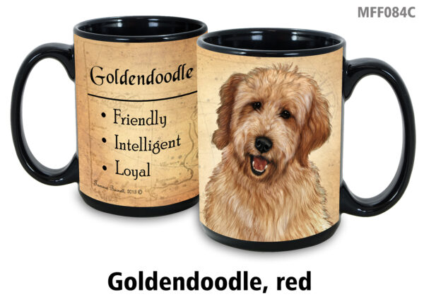 Goldendoodle, Red Mug