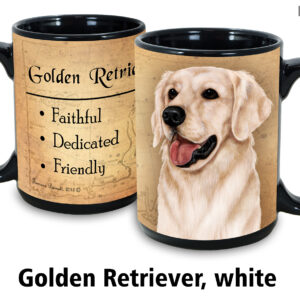 Golden Retriever, White Mug