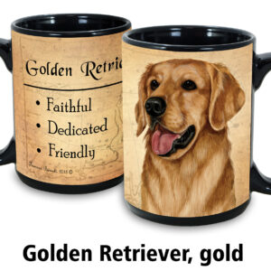Golden Retriever, Gold Mug