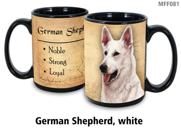 German Shepherd, White Mug