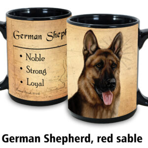 German Shepherd, Red Sable Mug