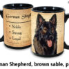 German Shepherd, Brown Sable Plush Mug - Image 2