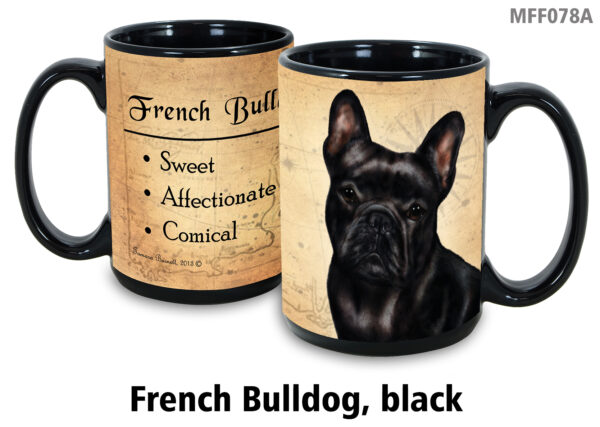 French Bulldog, Black Mug