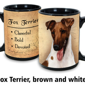 Fox terrier smooth brown and white