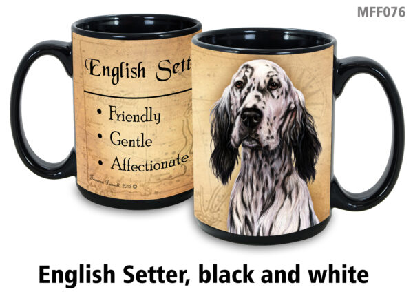 English setter black and white Mug
