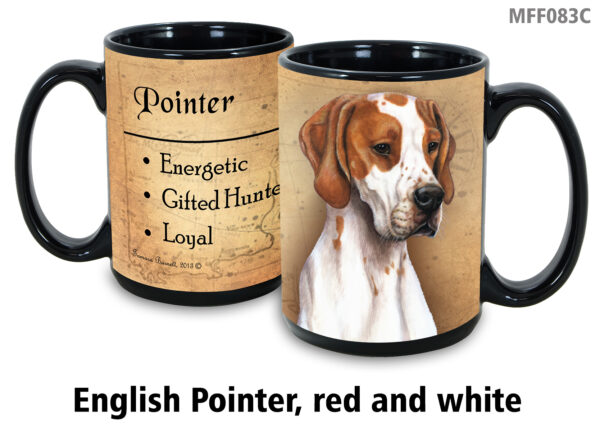 English pointer red and white Mug
