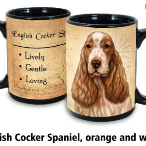 English cocker spaniel orange and white