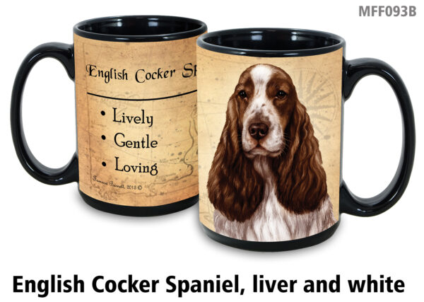 English cocker spaniel liver and white Mug