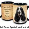 English cocker spaniel black and white Mug - Image 2