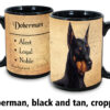 Dobermanblack and tan crop ears Mug - Image 2