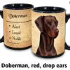 Doberman red and tan drop ears Mug - Image 2