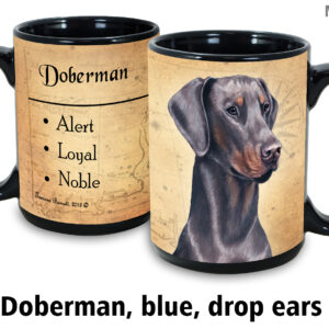 Doberman fawn and tan drop ears Mug