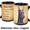 Doberman fawn and tan crop ears Mug - Image 2