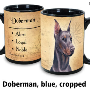 Doberman fawn and tan crop ears Mug