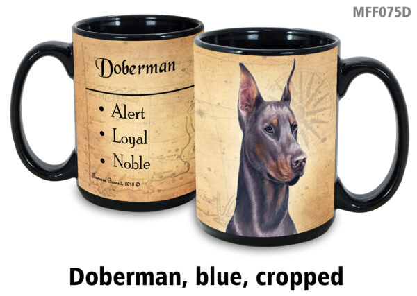 Doberman fawn and tan crop ears Mug