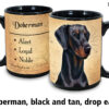 Doberman black and tan drop ears Mug - Image 2