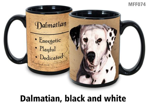Dalmatian black and white Mug