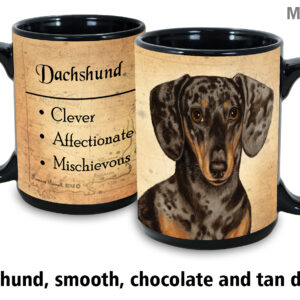 Dachshund smooth dapple chocolate and tan Mug