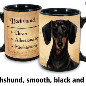 Dachshund smooth black and tan Mug