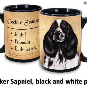 Cocker Spaniel,Black and White Parti Mug