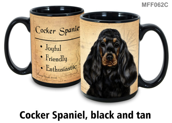 Cocker Spaniel, Black and Tan Mug