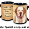 Clumber Spaniel, Orange and White Mug - Image 2