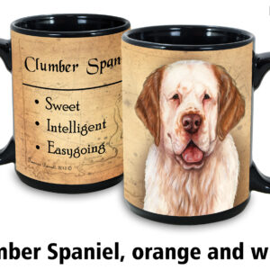 Clumber Spaniel, Orange and White Mug