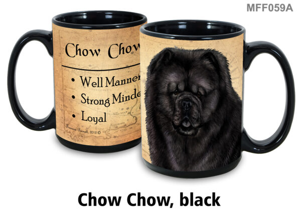 Chow Chow, Black Mug