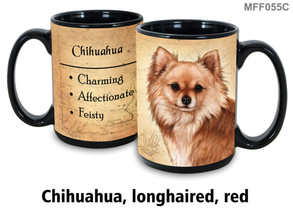 Chihuahua, longhaired Red Mug