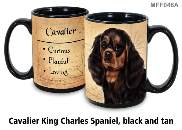 Cavalier king charle's spaniel black and tan Mug
