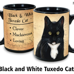 Black and White Tuxedo Cat Mug