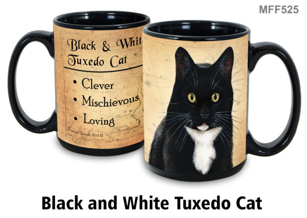 Black and White Tuxedo Cat Mug