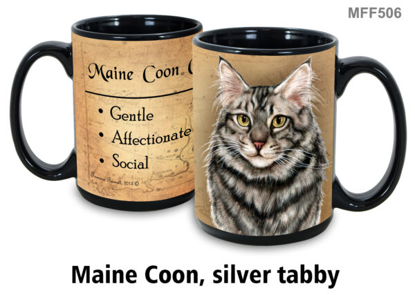 Main Coon, Silver Tabby Mug