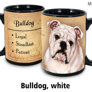 Bulldog, White Mug