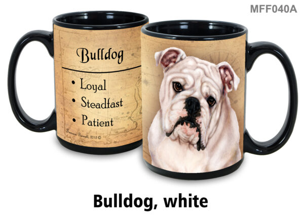 Bulldog, White Mug
