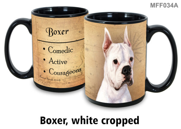 Boxer, White Cropped Mug