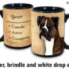 Boxer, Brindle and white drop ears Mug - Image 2