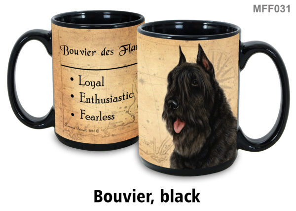 Bouvier, Black Mug