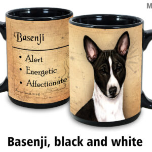 Basenji ,black and white Mug