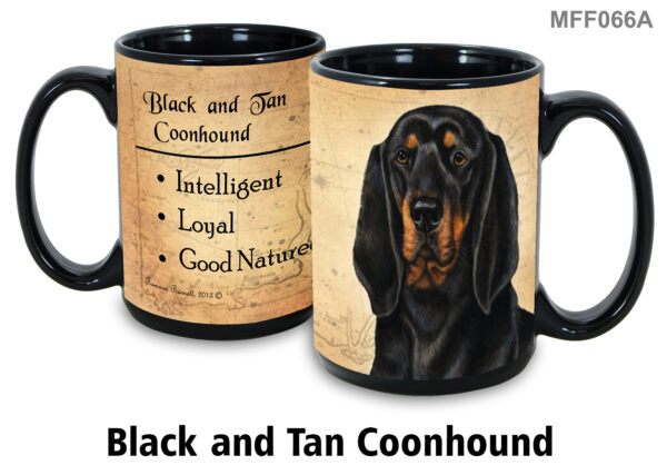 Black and Tanned Coonhound Mug