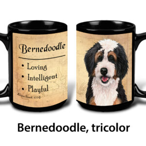 Bernedoodle, Tricolor Mug