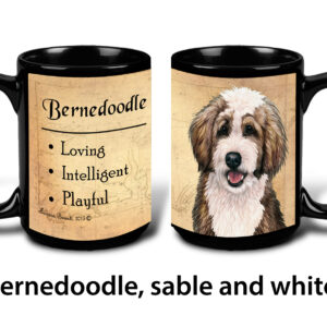 Bernedoodle, Sable and White Mug
