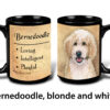Bernedoodle, blonde and white Mug - Image 2