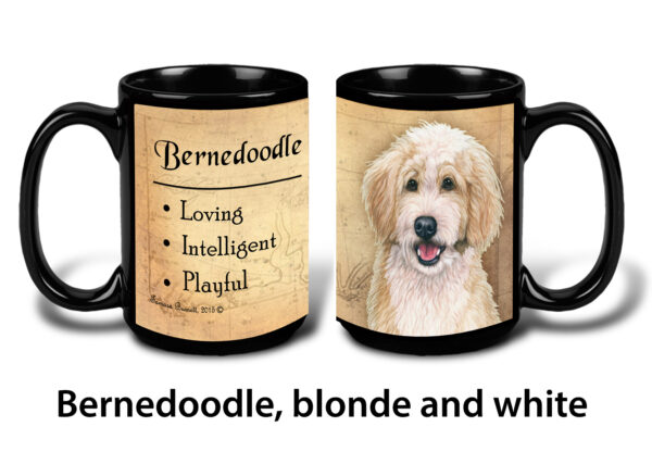 Bernedoodle, blonde and white Mug