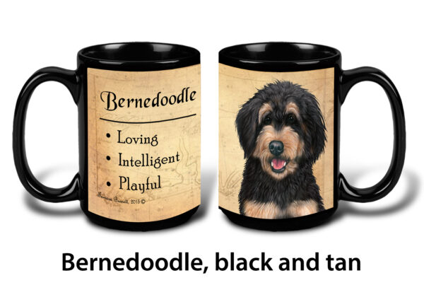 Bernedoodle, Black and Tan Mug