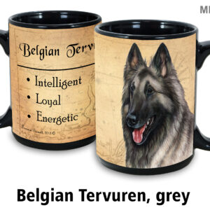 Belgian Tervuren, Grey Mug