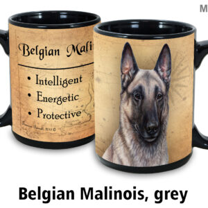 Belgian Malinois, Grey Mug