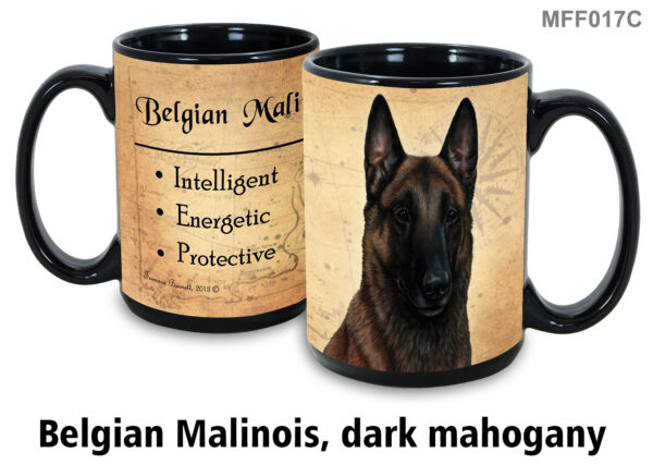 Belgian Malinois, Dark Mahogany Mug