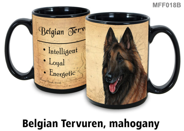 Belgian Tervuren, Mahogany Mug