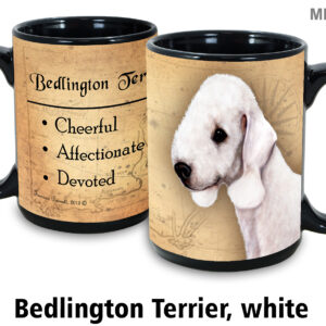 Bedlington Terrier, White Mug